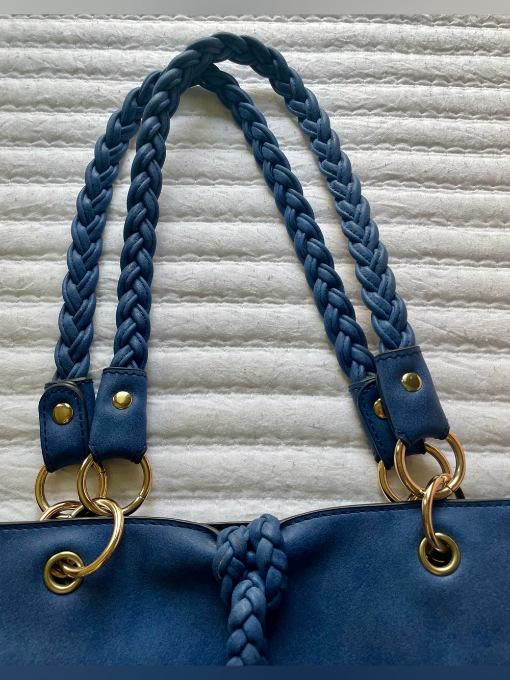 Imoshion Blue Braided Shoulder Bag - Picture 4 of 13